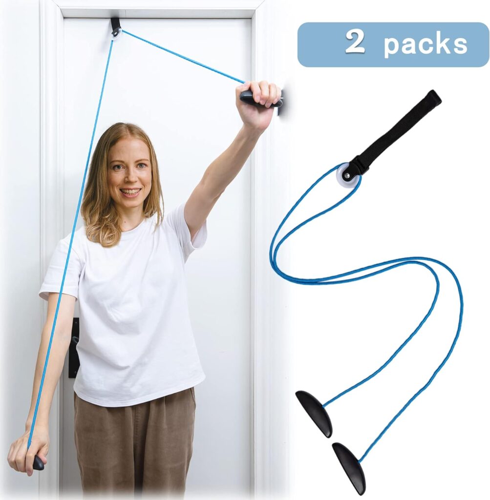 Hshbxd Shoulder Pulley Over The Door Physical Therapy System, Exercise Pulley, Alleviate Shoulder Pain and Facilitate Recovery from Surgery