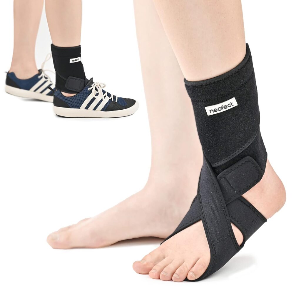 NEOFECT Drop Foot Brace, AFO Foot Drop Brace for Walking, Drop Foot Brace with Shoes, Soft Night Splint for Foot Drop, Foot Drop Brace for Sleeping, Adjustable Ankle Brace