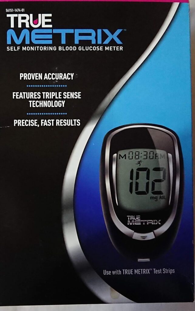 TrueMetrix Self Monitoring Blood Glucose Meter (Triple Sense Technology)