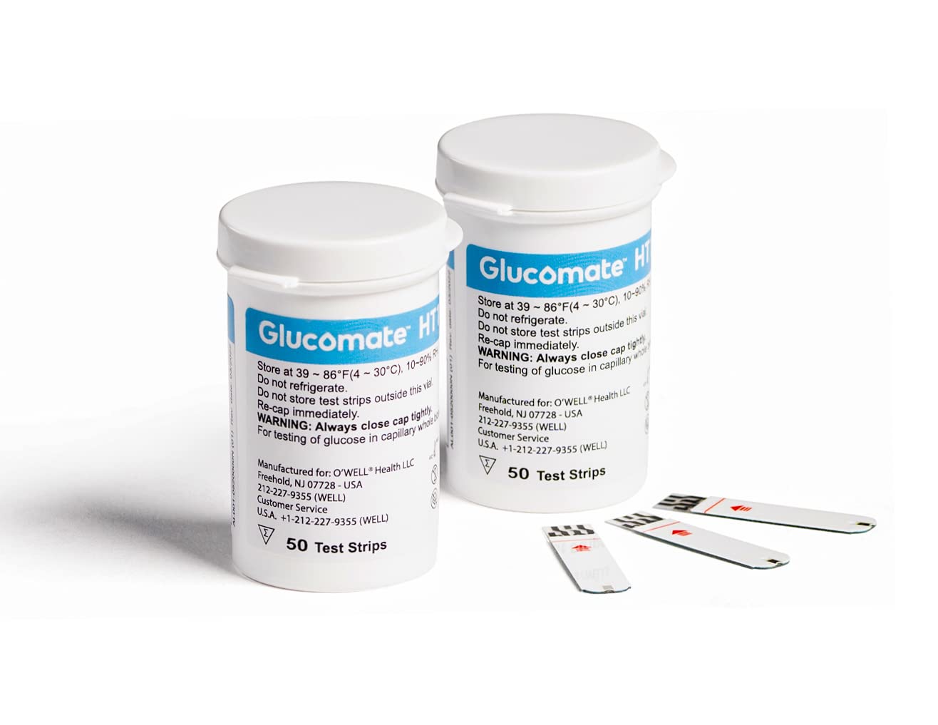 Glucose Monitor Kit - Blood Sugar Test Kit with Blood Glucose Test Strips  Lancets for Diabetes Testing | Glucomate Blood Glucose Monitor Kit includes 1 Blood Sugar Monitor, 100 Diabetic Test Strips, 100 30G Lancets, 1 Lancing Device and Diabetes Testing Kit Travel Case