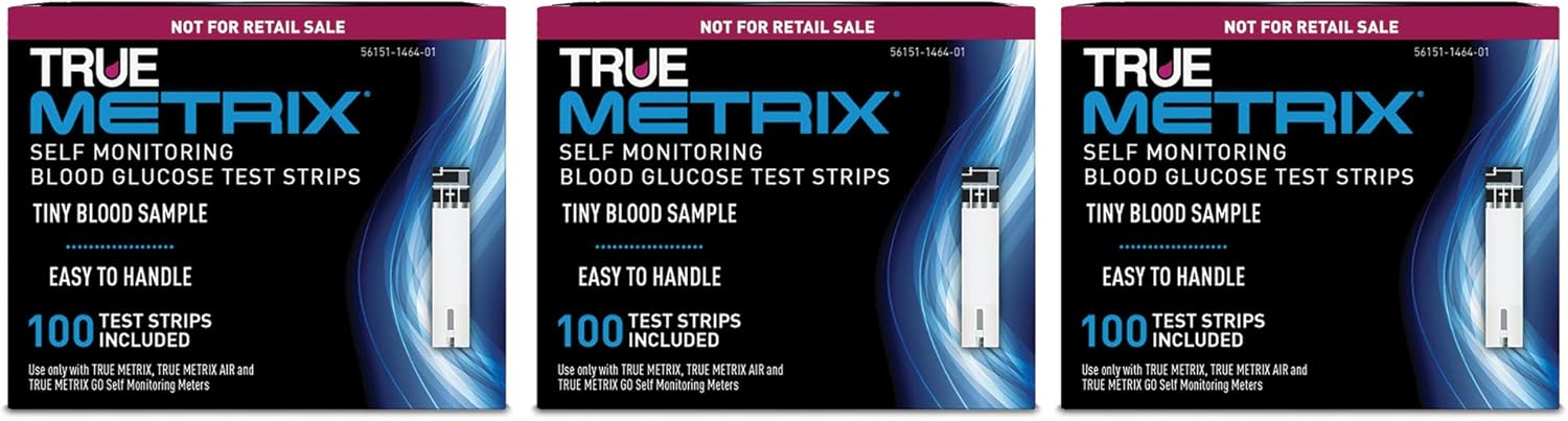 TRUE METRIX Blood Glucose Test Strips NFRS 100ct (100 Test Strips)