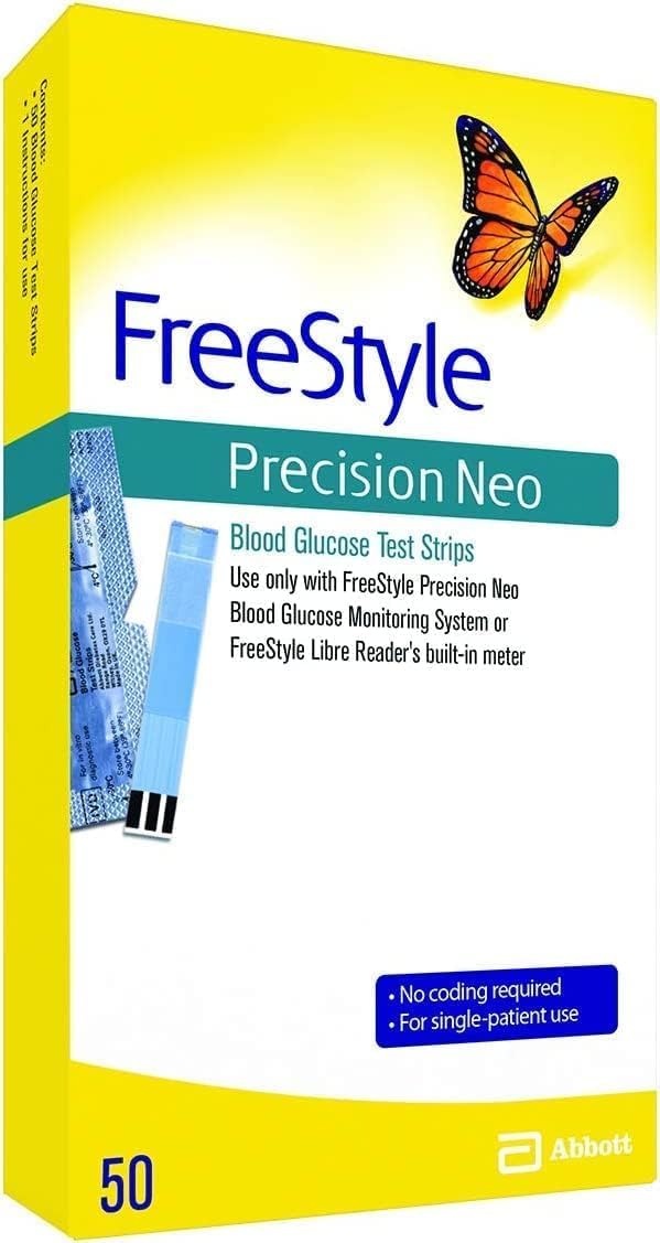 Blood Glucose Strips Precision NEO 50 Strips