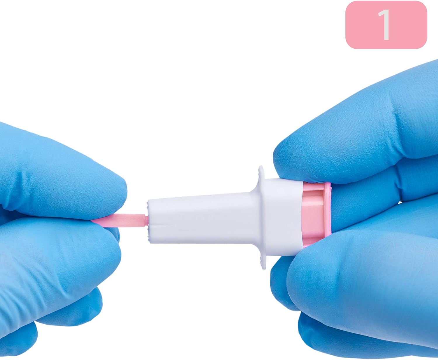 MediVena ONE-CARE PRO Safety Lancets, Top Push Button Activated, 28G x 1.5mm, 100/bx, Sterile, Gentle  Comfortable Sampling